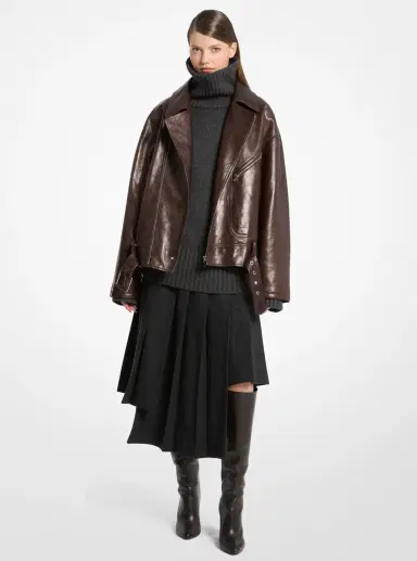 Michael Kors Collection Jodi Leather Tall Boot | Thumbnail 10 Michael Kors Collection Jodi Leather Tall Boot | Thumbnail 10