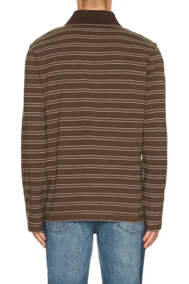 A.P.C. Long Sleeve Stripe Polo | Thumbnail 4 A.P.C. Long Sleeve Stripe Polo | Thumbnail 4