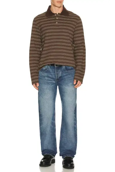A.P.C. Long Sleeve Stripe Polo | Thumbnail 5 A.P.C. Long Sleeve Stripe Polo | Thumbnail 5
