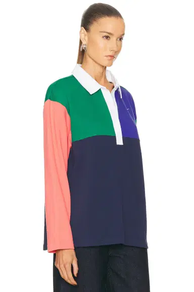 Nike Essential Long Sleeve Polo Top | Thumbnail 2 Nike Essential Long Sleeve Polo Top | Thumbnail 2