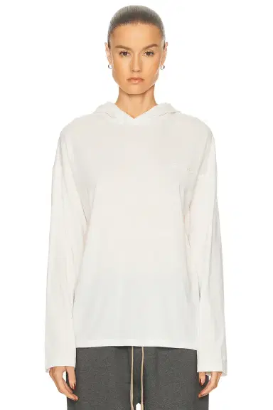 Fear of God Essentials Classic Fit Hooded Tee | Thumbnail 1 Fear of God Essentials Classic Fit Hooded Tee | Thumbnail 1