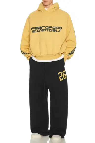 Fear of God Essentials Cropped Relaxed Hoodie | Thumbnail 5 Fear of God Essentials Cropped Relaxed Hoodie | Thumbnail 5