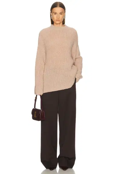 Lapointe Plush Boucle Oversized Crewneck Sweater | Thumbnail 4 Lapointe Plush Boucle Oversized Crewneck Sweater | Thumbnail 4