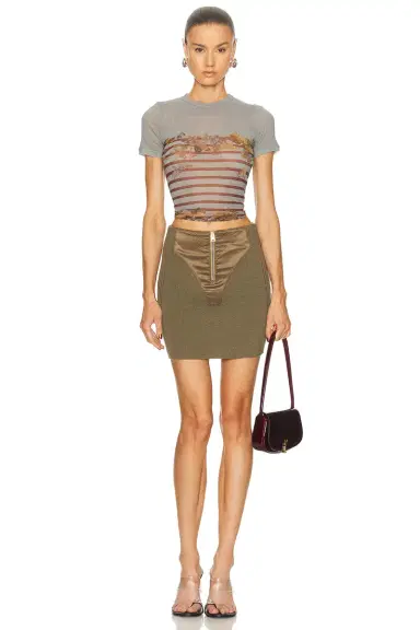 Jean Paul Gaultier Satin Cut Out Mini Skirt | Thumbnail 5 Jean Paul Gaultier Satin Cut Out Mini Skirt | Thumbnail 5
