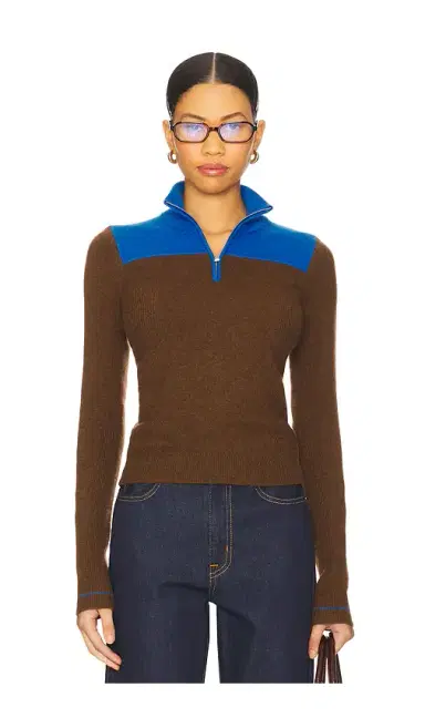 Guest In Residence Alpine Half Zip Sweater | Thumbnail 1 Guest In Residence Alpine Half Zip Sweater | Thumbnail 1
