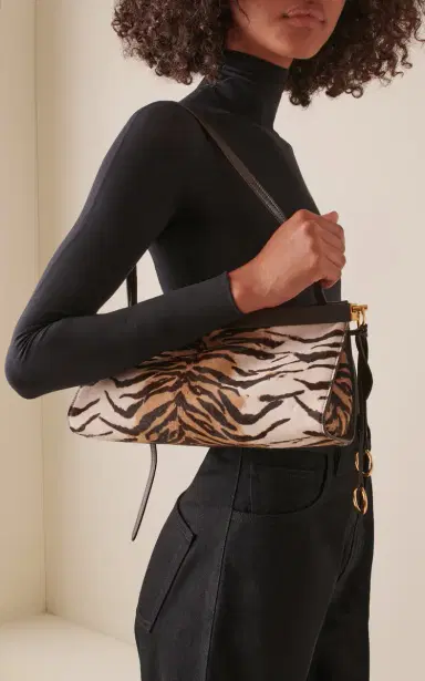 Alaïa Le Click Medium Pony Hair East-West Shoulder Bag | Thumbnail 3 Alaïa Le Click Medium Pony Hair East-West Shoulder Bag | Thumbnail 3