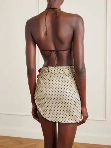 Oséree Lumière Appliquéd Polka-dot Stretch-lurex Pareo | Thumbnail 3 Oséree Lumière Appliquéd Polka-dot Stretch-lurex Pareo | Thumbnail 3
