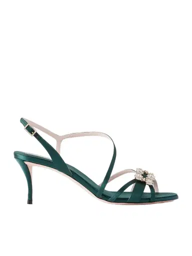 Roger Vivier Efflorescence 65 Crystal-embellished Satin Sandals | Thumbnail 1 Roger Vivier Efflorescence 65 Crystal-embellished Satin Sandals | Thumbnail 1