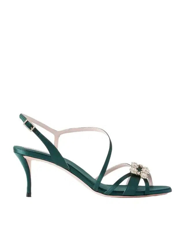 Efflorescence 65 Crystal-embellished Satin Sandals Efflorescence 65 Crystal-embellished Satin Sandals