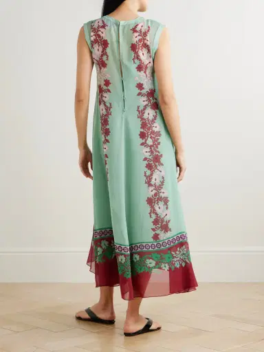 La DoubleJ Maria Printed Silk Midi Dress | Thumbnail 3 La DoubleJ Maria Printed Silk Midi Dress | Thumbnail 3