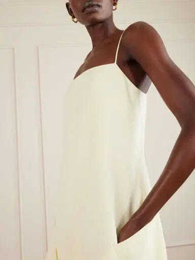 Brandon Maxwell The Darby Crepe Midi Dress | Thumbnail 4 Brandon Maxwell The Darby Crepe Midi Dress | Thumbnail 4
