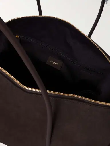 DeMellier The Stockholm Large Leather-trimmed Suede Tote | Thumbnail 5 DeMellier The Stockholm Large Leather-trimmed Suede Tote | Thumbnail 5