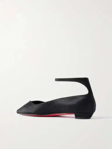 Christian Louboutin Erozeena Satin Point-toe Flats | Thumbnail 3 Christian Louboutin Erozeena Satin Point-toe Flats | Thumbnail 3