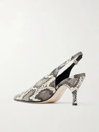 aeyde Carla Snake-effect Leather Slingback Pumps | Thumbnail 3 aeyde Carla Snake-effect Leather Slingback Pumps | Thumbnail 3