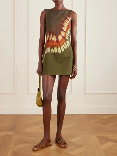 ALÉMAIS Marilyn Tie-dye Denim Mini Dress | Thumbnail 2 ALÉMAIS Marilyn Tie-dye Denim Mini Dress | Thumbnail 2
