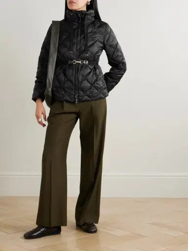 Max Mara Cube Belted Padded Quilted Shell Down Jacket | Thumbnail 2 Max Mara Cube Belted Padded Quilted Shell Down Jacket | Thumbnail 2