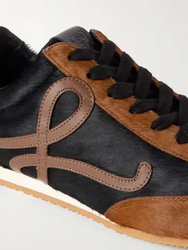 Loewe Ballet Runner 2.0 Logo-appliquéd Calf Hair And Leather Sneakers | Thumbnail 5 Loewe Ballet Runner 2.0 Logo-appliquéd Calf Hair And Leather Sneakers | Thumbnail 5