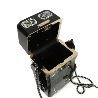 Chanel Pre-owned Chanel Limited Edition Robot Minaudière Bag Black Plexiglass and Crystals Ruthenium Hardware | Thumbnail 8 Chanel Pre-owned Chanel Limited Edition Robot Minaudière Bag Black Plexiglass and Crystals Ruthenium Hardware | Thumbnail 8