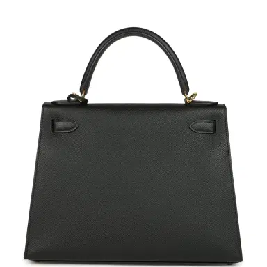 HERMÈS Pre-owned Hermes Kelly Sellier 28 Black Epsom Gold Hardware | Thumbnail 5 HERMÈS Pre-owned Hermes Kelly Sellier 28 Black Epsom Gold Hardware | Thumbnail 5