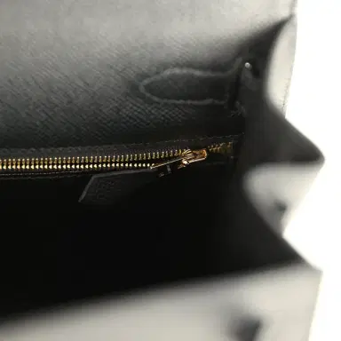HERMÈS Pre-owned Hermes Kelly Sellier 28 Black Epsom Gold Hardware | Thumbnail 9 HERMÈS Pre-owned Hermes Kelly Sellier 28 Black Epsom Gold Hardware | Thumbnail 9