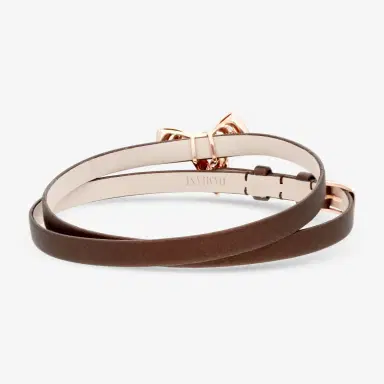 Damiani Damiani Satin Leather & 18K Rose Gold Diamond Bow Cord Bracelet by The Solist | Thumbnail 2 Damiani Damiani Satin Leather & 18K Rose Gold Diamond Bow Cord Bracelet by The Solist | Thumbnail 2