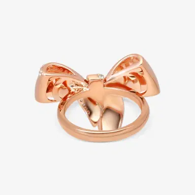Damiani Damiani 18K Rose Gold Diamond Bow Ring Sz. 7.25 by The Solist | Thumbnail 3 Damiani Damiani 18K Rose Gold Diamond Bow Ring Sz. 7.25 by The Solist | Thumbnail 3