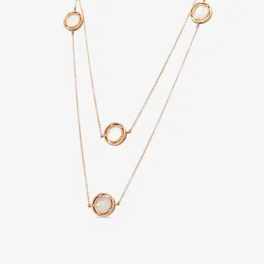Damiani Damiani D. Side 18K Rose Gold Diamond Station Necklace by The Solist | Thumbnail 2 Damiani Damiani D. Side 18K Rose Gold Diamond Station Necklace by The Solist | Thumbnail 2
