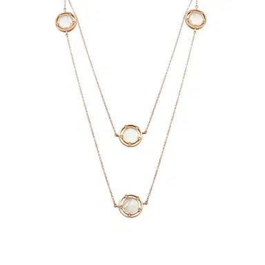 Damiani Damiani D. Side 18K Rose Gold Diamond Station Necklace by The Solist | Thumbnail 1 Damiani Damiani D. Side 18K Rose Gold Diamond Station Necklace by The Solist | Thumbnail 1