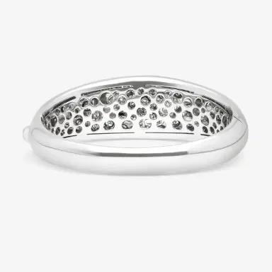 Damiani Damiani 18K White Gold Diamond Bangle Bracelet by The Solist | Thumbnail 3 Damiani Damiani 18K White Gold Diamond Bangle Bracelet by The Solist | Thumbnail 3