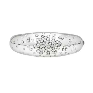 Damiani Damiani 18K White Gold Diamond Bangle Bracelet by The Solist | Thumbnail 1 Damiani Damiani 18K White Gold Diamond Bangle Bracelet by The Solist | Thumbnail 1