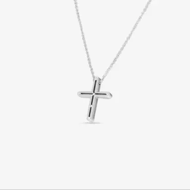 Damiani Damiani 18K Whıte Gold Diamond Cross Pendant Necklace by The Solist | Thumbnail 2 Damiani Damiani 18K Whıte Gold Diamond Cross Pendant Necklace by The Solist | Thumbnail 2