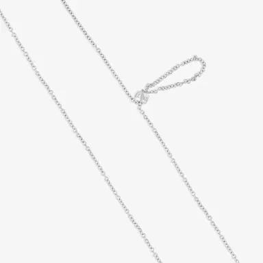 Damiani Damiani D. Side 18K Whıte Gold Diamond Pendant Necklace by The Solist | Thumbnail 3 Damiani Damiani D. Side 18K Whıte Gold Diamond Pendant Necklace by The Solist | Thumbnail 3