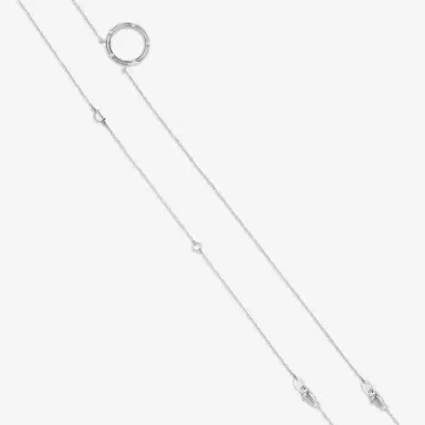 Damiani Damiani D. Side 18K Whıte Gold Diamond Rope Necklace by The Solist | Thumbnail 3 Damiani Damiani D. Side 18K Whıte Gold Diamond Rope Necklace by The Solist | Thumbnail 3