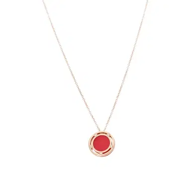 Damiani Damiani D. Side 18K Rose Gold Diamond & Carnelian Pendant Necklace by The Solist | Thumbnail 1 Damiani Damiani D. Side 18K Rose Gold Diamond & Carnelian Pendant Necklace by The Solist | Thumbnail 1