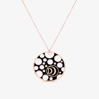 Damiani Damiani Damianissima 18K Rose Gold & Ceramic Diamond Pendant Long Necklace by The Solist | Thumbnail 3 Damiani Damiani Damianissima 18K Rose Gold & Ceramic Diamond Pendant Long Necklace by The Solist | Thumbnail 3
