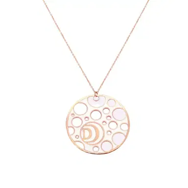 Damiani Damiani Damianissima 18K Rose Gold & Ceramic Diamond Pendant Long Necklace by The Solist | Thumbnail 1 Damiani Damiani Damianissima 18K Rose Gold & Ceramic Diamond Pendant Long Necklace by The Solist | Thumbnail 1