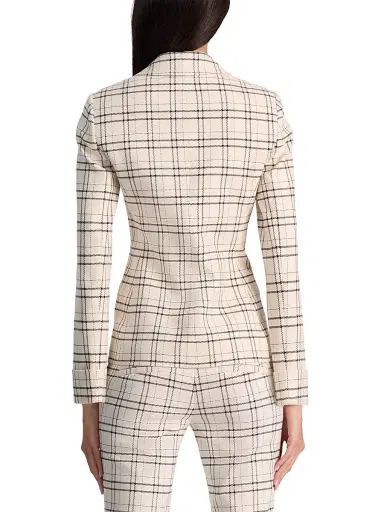 ALICE + OLIVIA Women's Ryder Checked Notch Lapel Blazer - Cool Girl Plaid | Thumbnail 5 ALICE + OLIVIA Women's Ryder Checked Notch Lapel Blazer - Cool Girl Plaid | Thumbnail 5