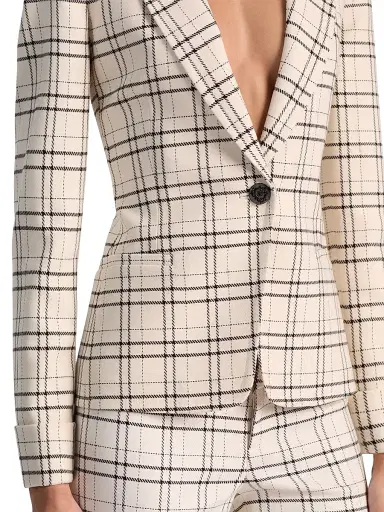 ALICE + OLIVIA Women's Ryder Checked Notch Lapel Blazer - Cool Girl Plaid | Thumbnail 6 ALICE + OLIVIA Women's Ryder Checked Notch Lapel Blazer - Cool Girl Plaid | Thumbnail 6