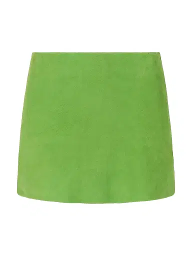 STAUD Women's Crest Suede Miniskirt - Leaf | Thumbnail 1 STAUD Women's Crest Suede Miniskirt - Leaf | Thumbnail 1