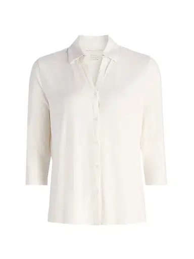 Majestic Filatures Women's Soft Touch Semi-Relaxed Shirt - Cream | Thumbnail 1 Majestic Filatures Women's Soft Touch Semi-Relaxed Shirt - Cream | Thumbnail 1