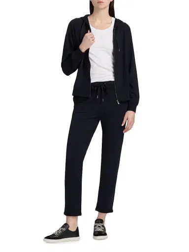 Majestic Filatures Women's Stretch French Terry Drawstring Pants - Marine | Thumbnail 2 Majestic Filatures Women's Stretch French Terry Drawstring Pants - Marine | Thumbnail 2