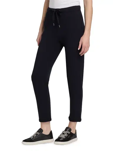 Majestic Filatures Women's Stretch French Terry Drawstring Pants - Marine | Thumbnail 4 Majestic Filatures Women's Stretch French Terry Drawstring Pants - Marine | Thumbnail 4