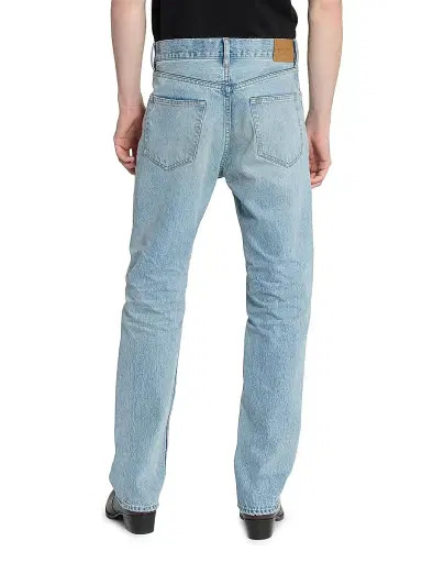 Saint Laurent Men's Loose-Fit Jeans in Beat Denim - South Blue - Size 29 | Thumbnail 6 Saint Laurent Men's Loose-Fit Jeans in Beat Denim - South Blue - Size 29 | Thumbnail 6