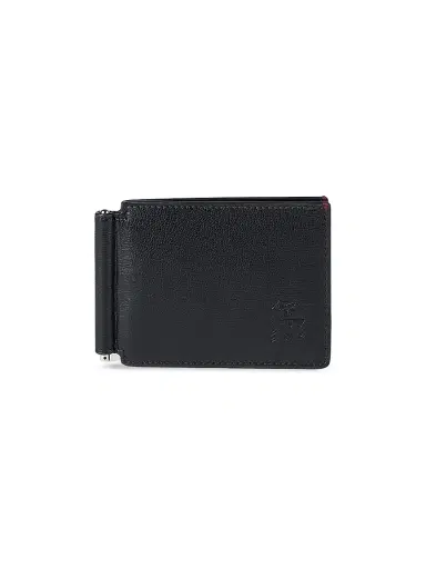 Brunello Cucinelli Men's Grained Leather Money Clip Wallet - Black | Thumbnail 1 Brunello Cucinelli Men's Grained Leather Money Clip Wallet - Black | Thumbnail 1