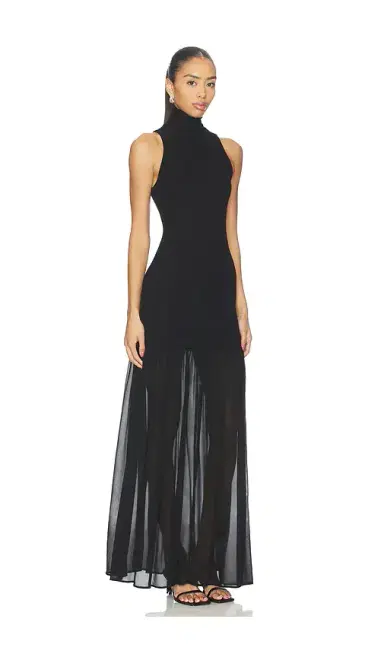 Enza Costa Airy Halter Turtleneck Dress | Thumbnail 2 Enza Costa Airy Halter Turtleneck Dress | Thumbnail 2