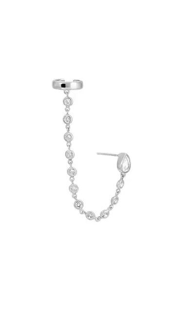 Ettika Ear Cuff Crystal Chain Stud | Thumbnail 1 Ettika Ear Cuff Crystal Chain Stud | Thumbnail 1