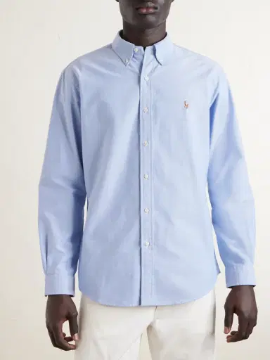 Polo Ralph Lauren Button-Down Collar Logo-Embroidered Cotton Oxford Shirt - Men | Thumbnail 3 Polo Ralph Lauren Button-Down Collar Logo-Embroidered Cotton Oxford Shirt - Men | Thumbnail 3