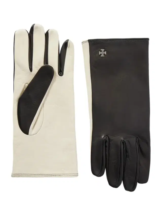 Two-Tone Leather Gloves - Men Two-Tone Leather Gloves - Men