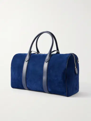 Tom Ford Leather-Trimmed Suede Weekend Bag - Men | Thumbnail 4 Tom Ford Leather-Trimmed Suede Weekend Bag - Men | Thumbnail 4