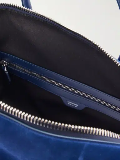 Tom Ford Leather-Trimmed Suede Weekend Bag - Men | Thumbnail 6 Tom Ford Leather-Trimmed Suede Weekend Bag - Men | Thumbnail 6